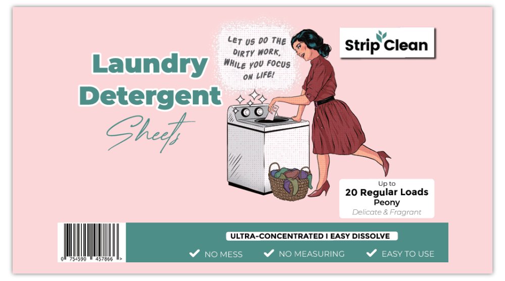 Laundry Sheets (Peony Scent)